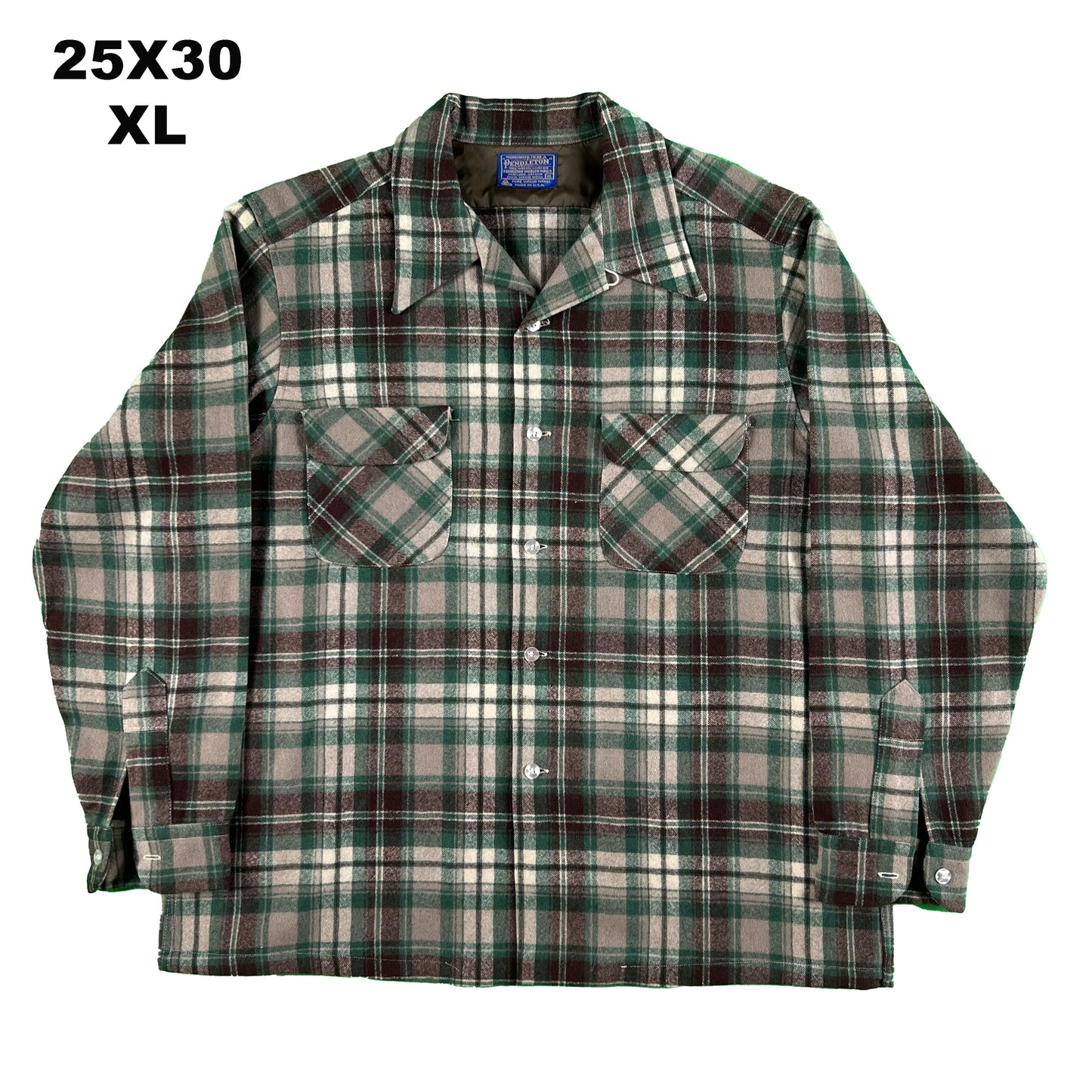 60s/70s Pendleton Loop Collar Flannel Board Shirt- SELECT SHIRT