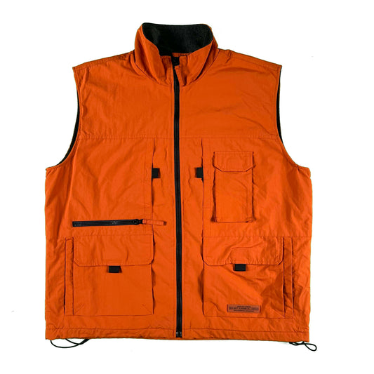 00s Old Navy Orange Tactical Vest- L