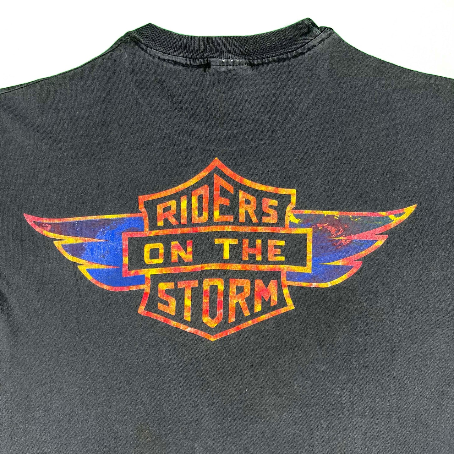 90s The Doors Riders on the Storm Harley Tee- M