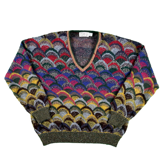 80s Norm Thompson Bubbly Knit Sweater- L