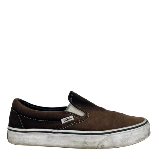 Sun Faded Black Vans Slip Ons- M's 8, W's 9.5