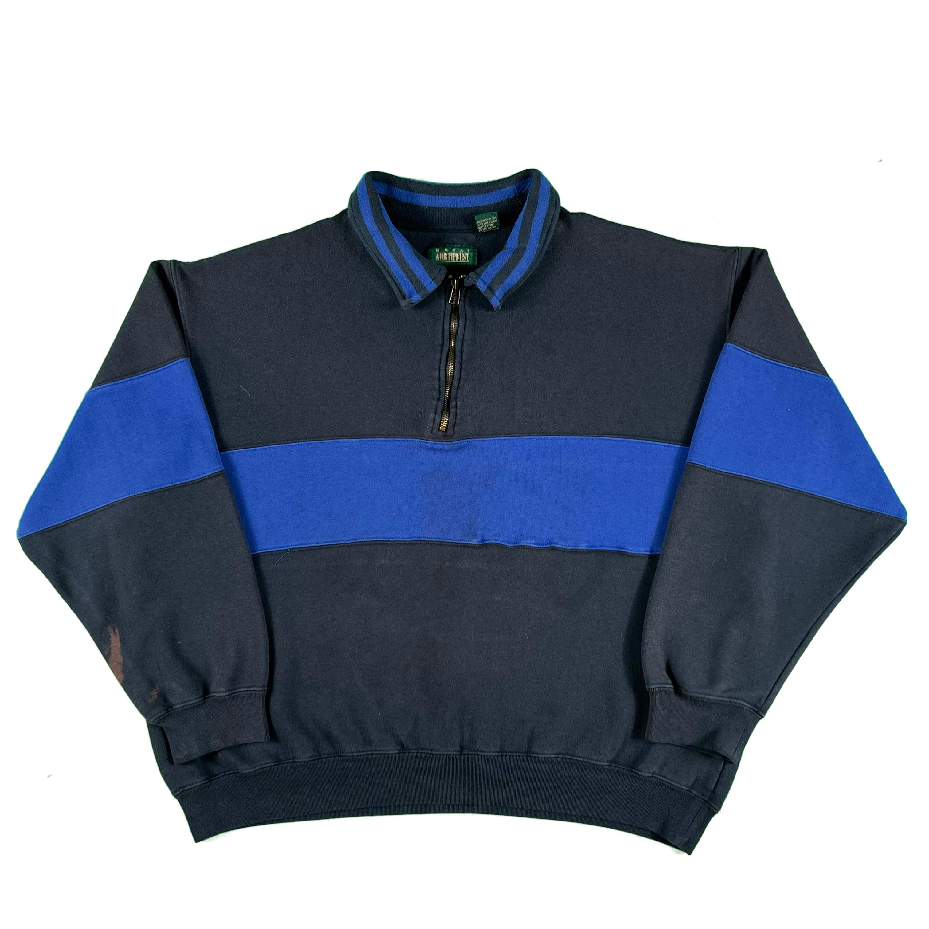 トップス BAC 90s Half-ZIP collage sweats shirts 90s club sports half-zip fleece sweat - メルカリ