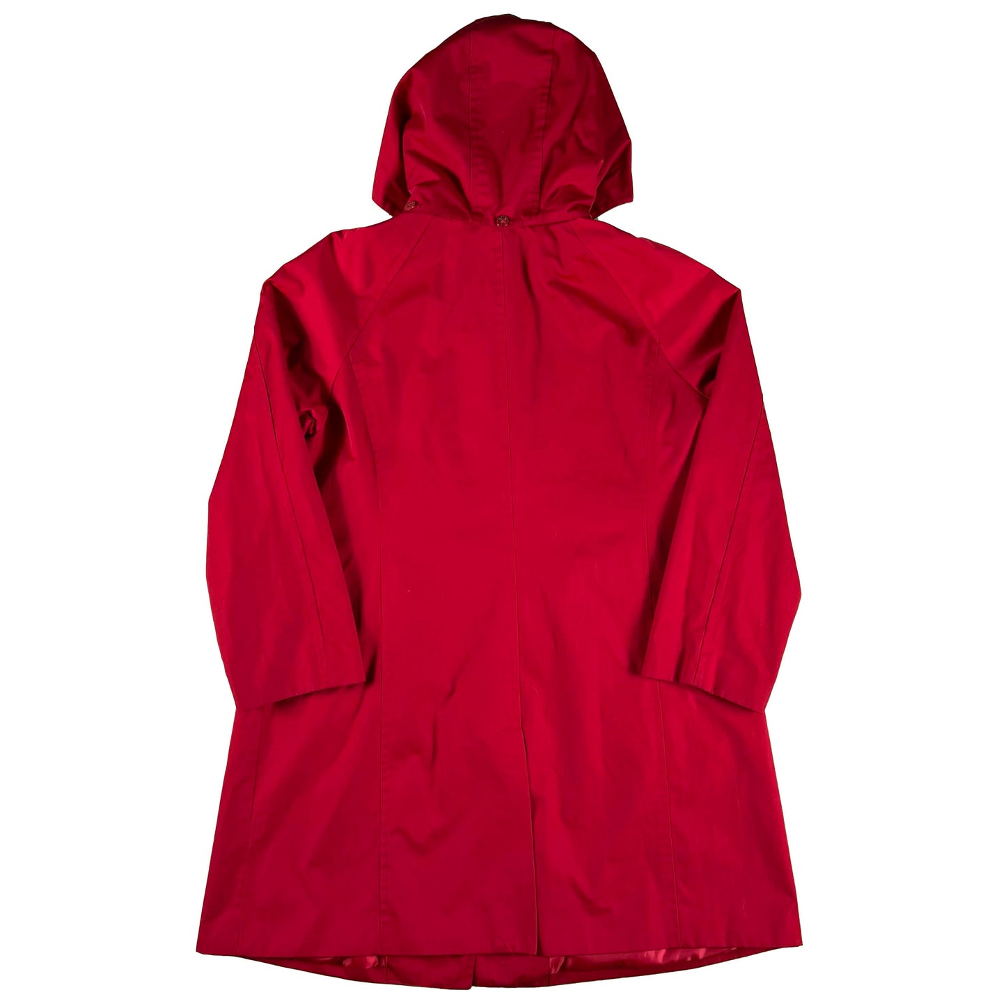 90s London FOG Metal Clasp Red Trench Coat- M