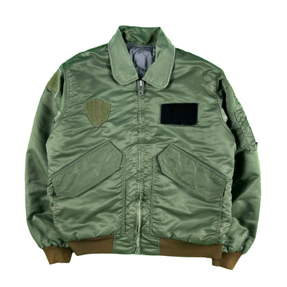 80s Army CWU45 Style Bomber Jacket- L