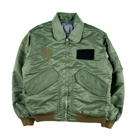 80s Army CWU45 Style Bomber Jacket- L
