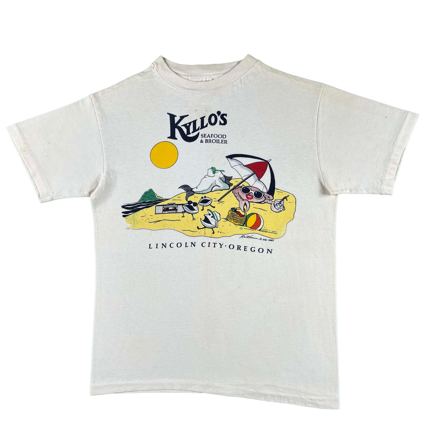 80s Kyllo's Seafood & Broiler Oregon Tees- SELECT TEE