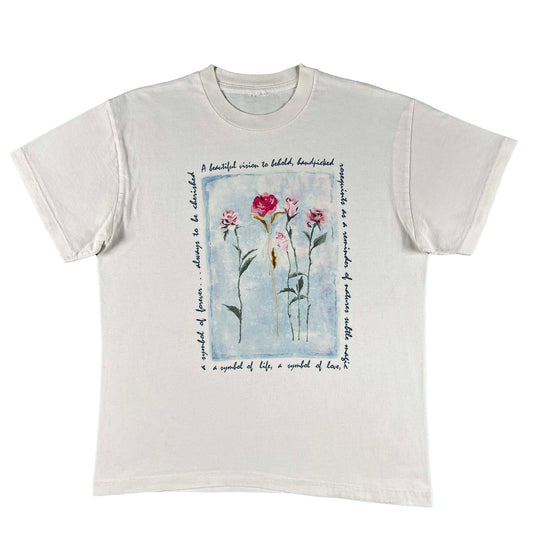 90s Hand Picked Flowers Tee- L