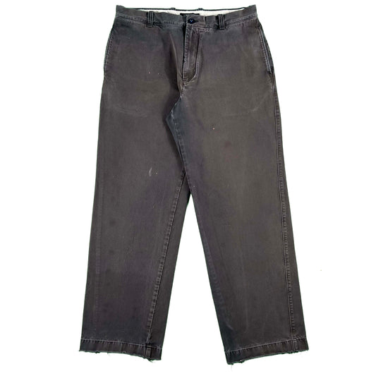 00s J.Crew Sun Faded & Worn Black Chino Pants- 35x31