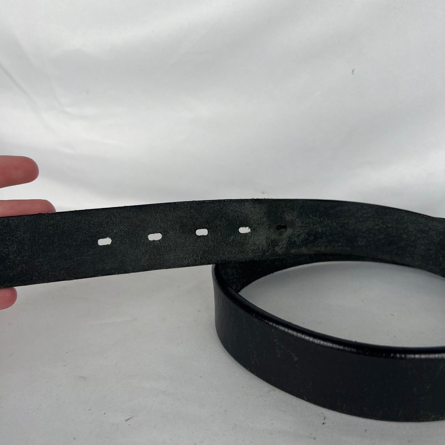 00s Route 66 Black Leather Belt- 28"-32"