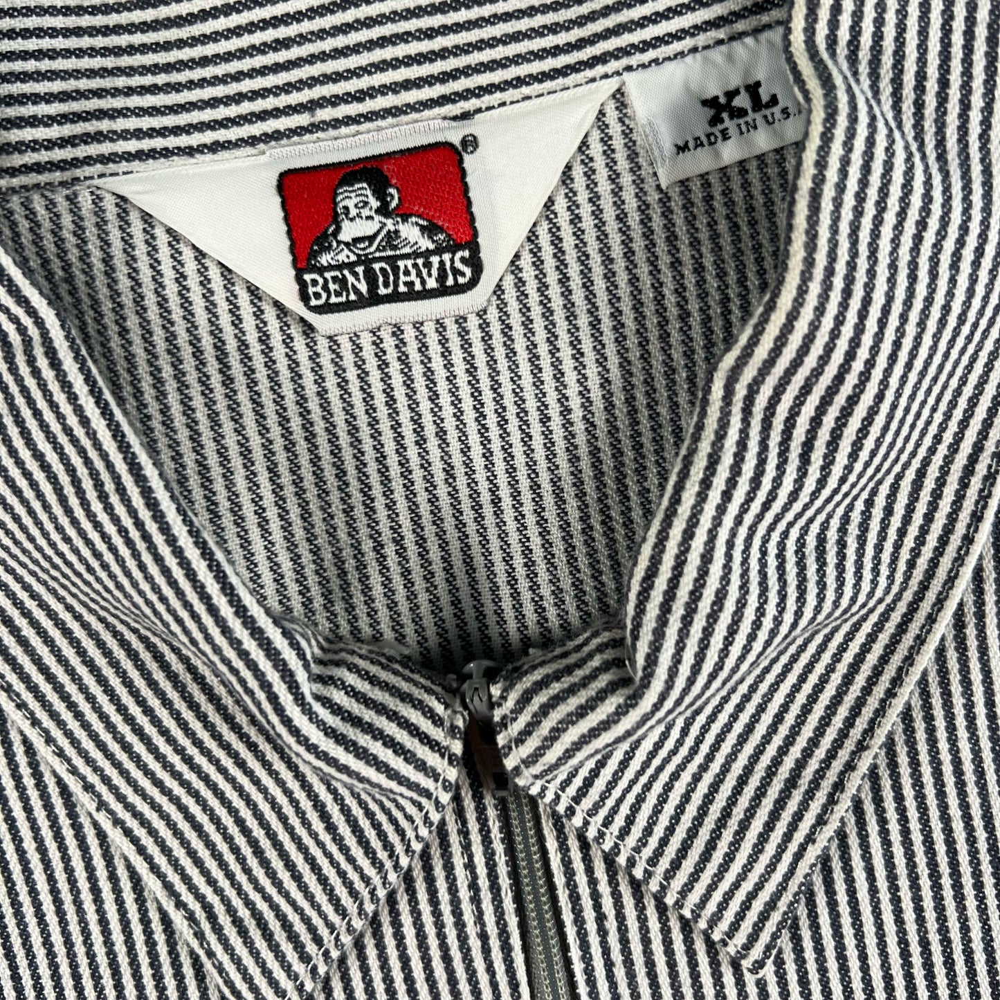 80s Ben Davis Hickory Stripe Work Shirt- XL