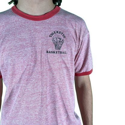 70s Russell Basketball Ringer Tee- M