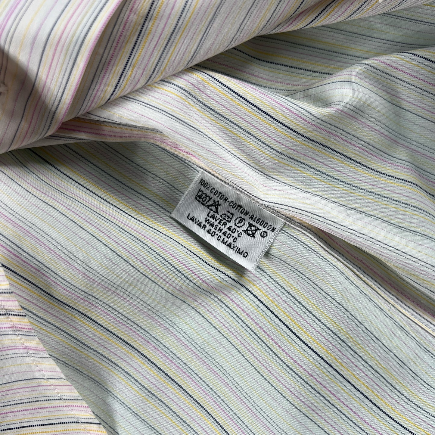 90s Hermes Striped Button Up- XL