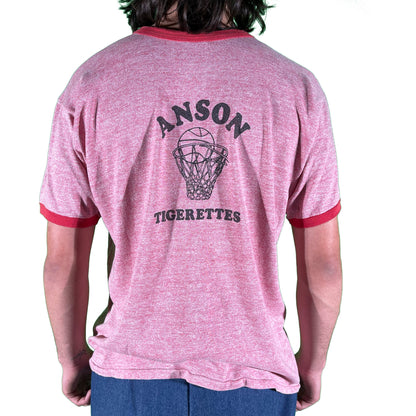 70s Russell Basketball Ringer Tee- M