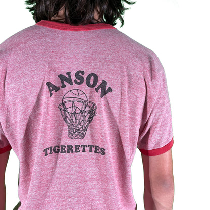 70s Russell Basketball Ringer Tee- M