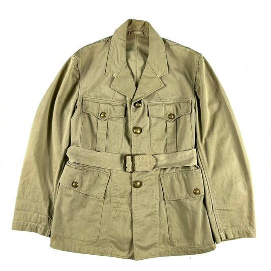 40s/50s Canadian Army Belted Safari Bush Jacket- S