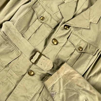 40s/50s Canadian Army Belted Safari Bush Jacket- S