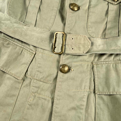 40s/50s Canadian Army Belted Safari Bush Jacket- S