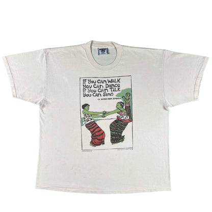 90s You Can Dance, You Can Sing Zimbabwe Quote Tee- XXL