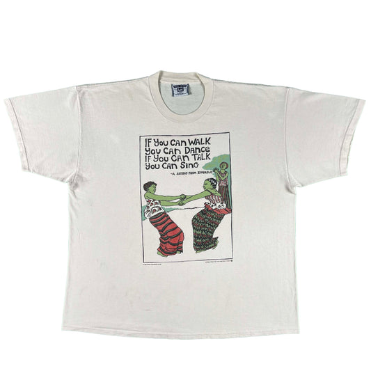 90s You Can Dance, You Can Sing Zimbabwe Quote Tee- XXL