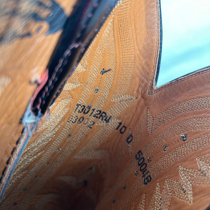 00s Lucchese Cherry Red Leather Cowboy Boots- M's 10, W's 11.5