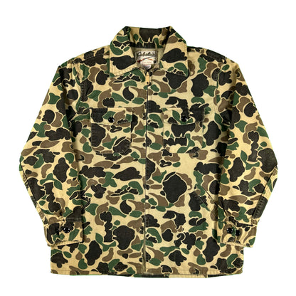 70s Cabela's Duck Camo z/u Jacket- L