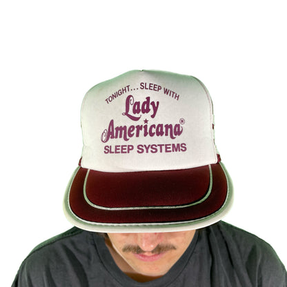 80s 'Sleep with Lady Americana' Trucker Hat