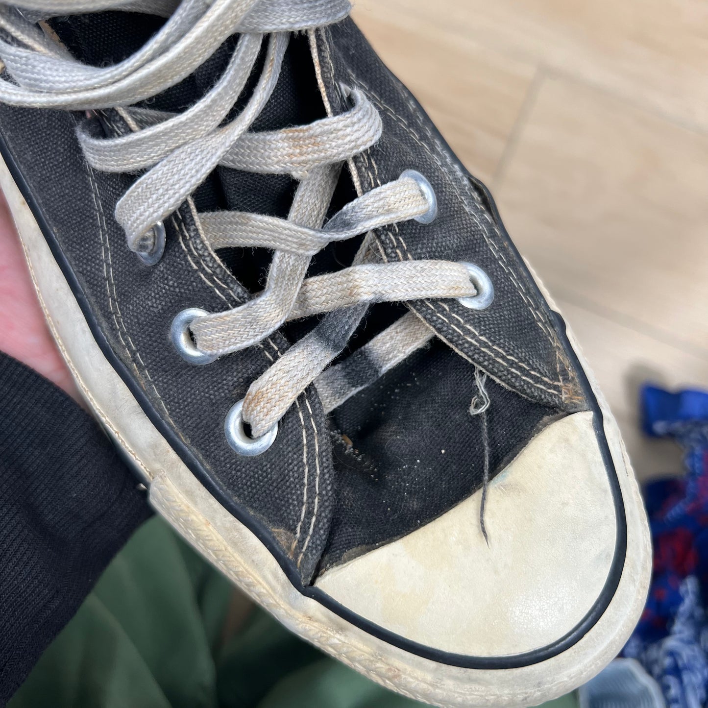 70s Sun Faded Black Made in USA Converse- M's 10, W's 11.5