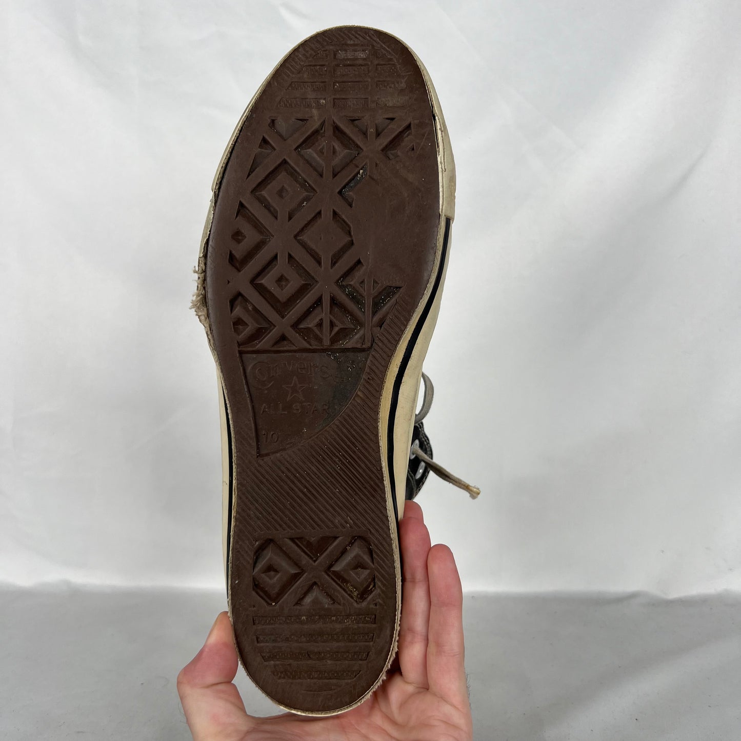 70s Sun Faded Black Made in USA Converse- M's 10, W's 11.5