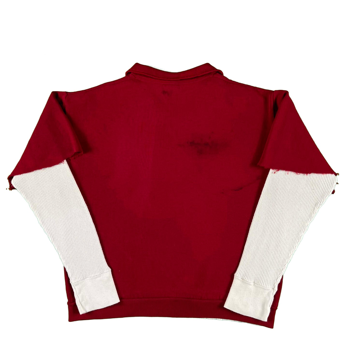 80s Mr. Rags Chopped Sweatshirt & Waffle Knit Thermal- M