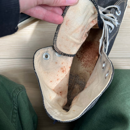 70s Sun Faded Black Made in USA Converse- M's 10, W's 11.5