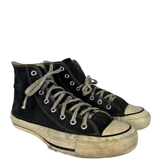 70s Sun Faded Black Made in USA Converse- M's 10, W's 11.5