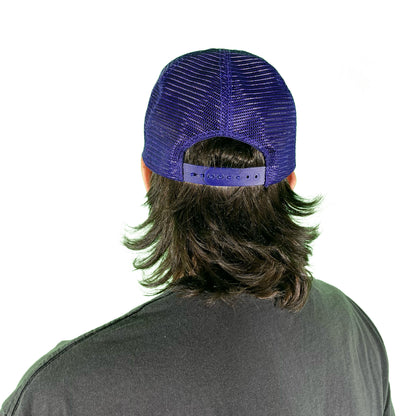 80s Dog Racing Purple Foam Trucker Hat