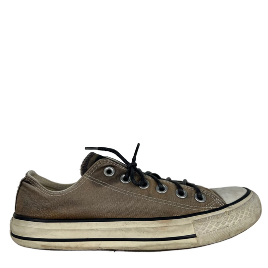 Sun Faded Black Replaced Lace Converse- M's 5.5, W's 7
