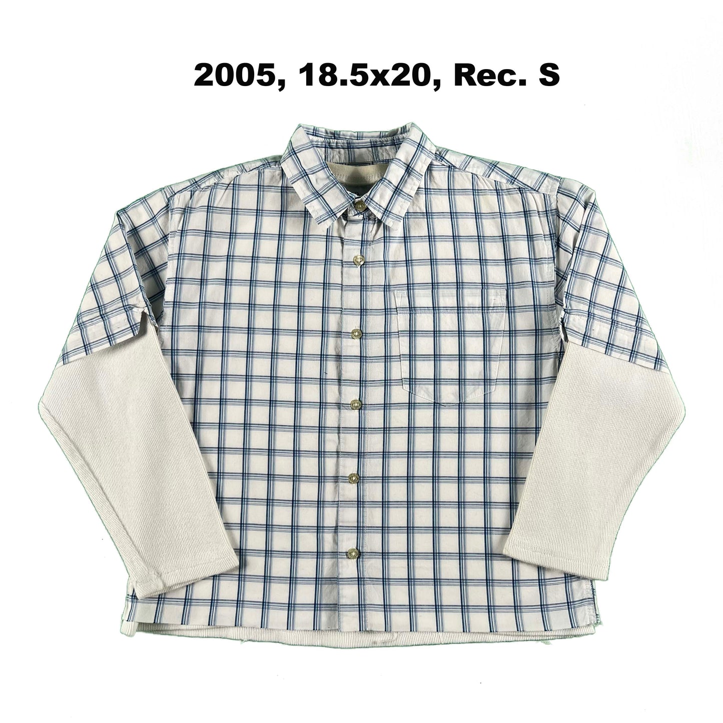 Vintage Old Navy Cropped Plaid Shirt & Waffle Knit Thermals- SELECT COMBO