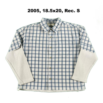 Vintage Old Navy Cropped Plaid Shirt & Waffle Knit Thermals- SELECT COMBO