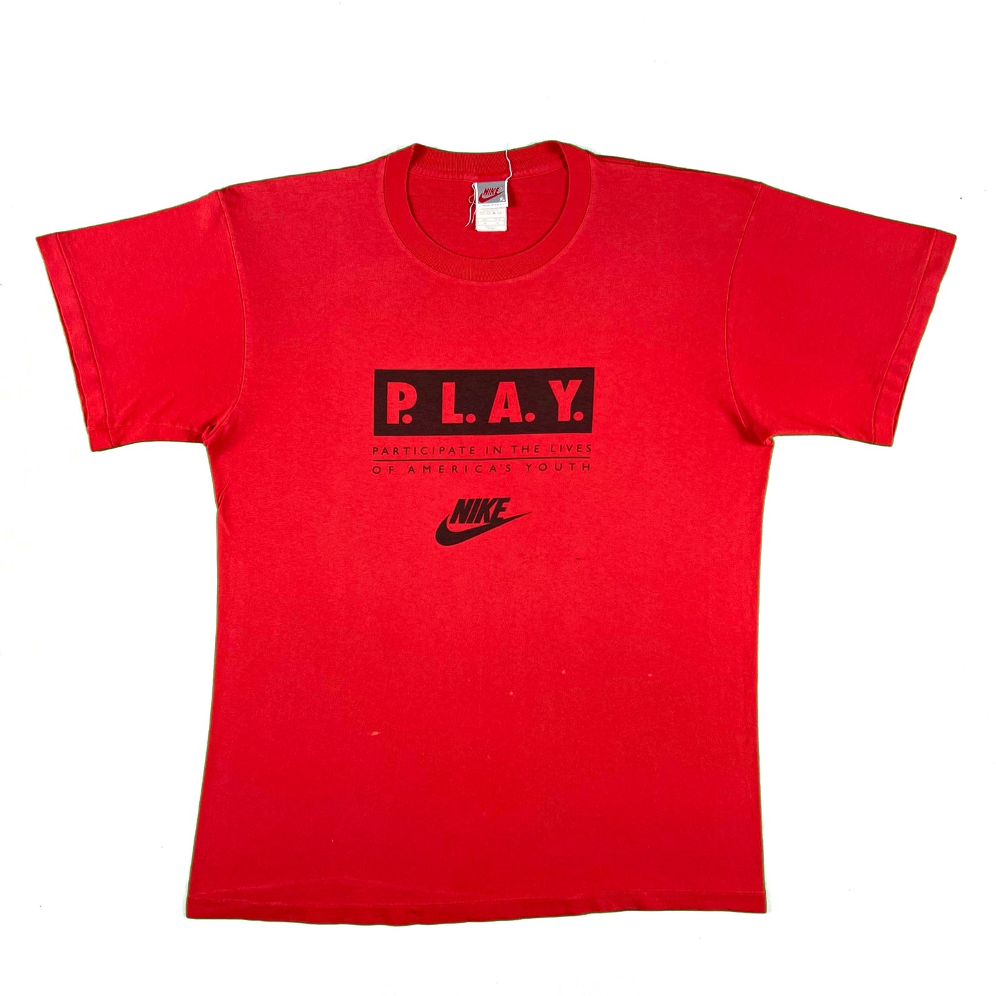 90s Nike P.L.A.Y Participate in the Lives of America's Youth Tee- L & XL