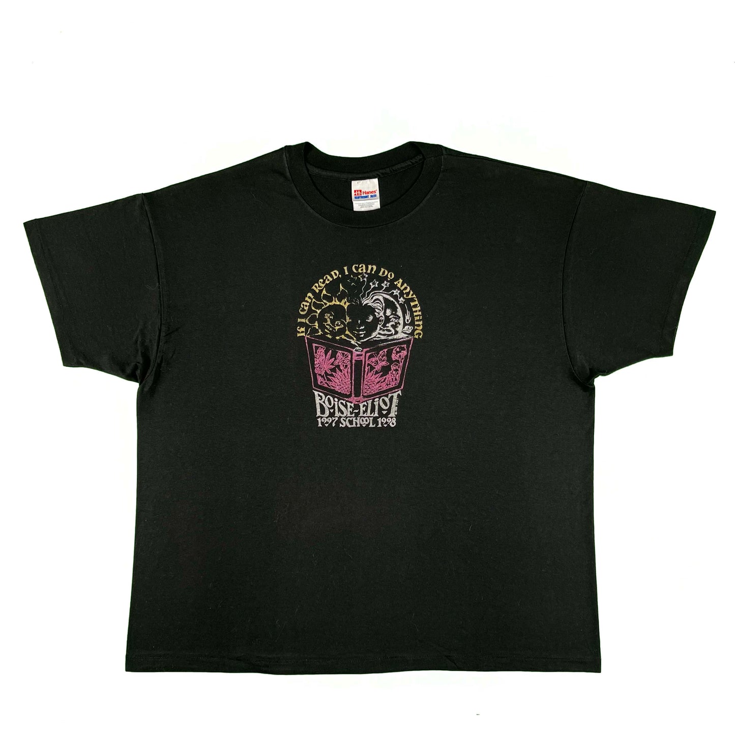 90s Boise ID 'If I Can Read, I Can Do Anything' Tee- XXL