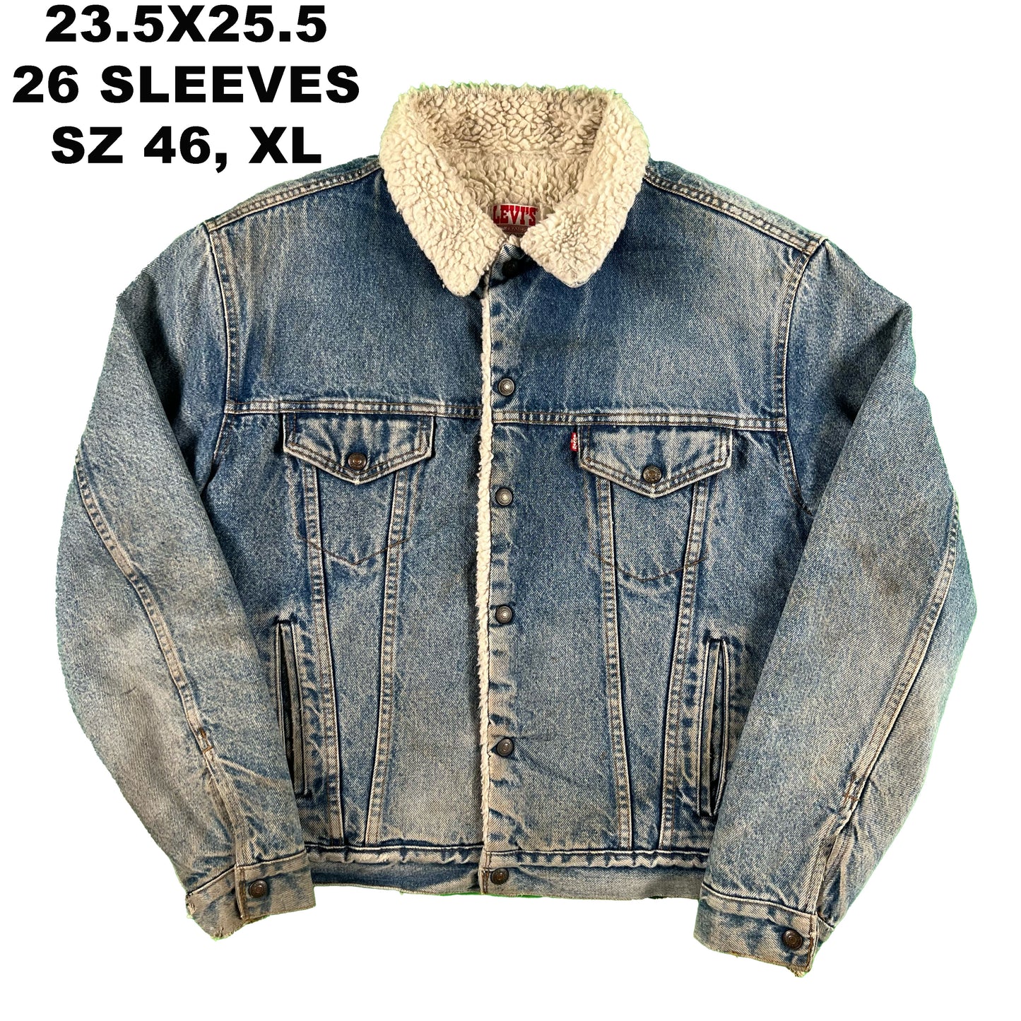 70s/80s Levi's Sherpa Lined Denim Trucker Jacket- SELECT JACKET