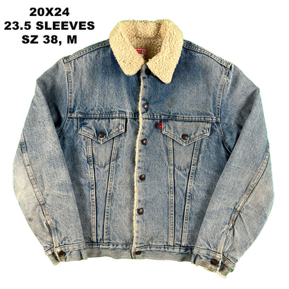 70s/80s Levi's Sherpa Lined Denim Trucker Jacket- SELECT JACKET