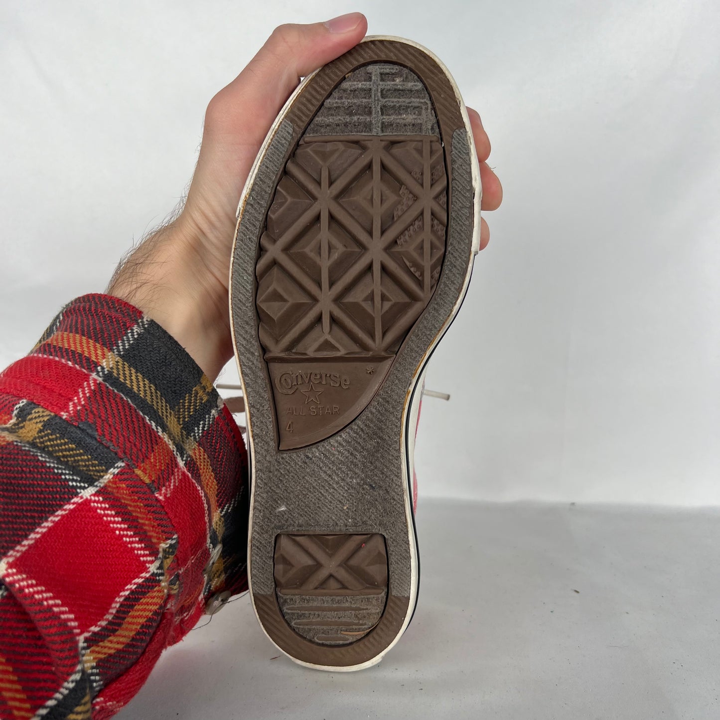 Sun Faded Red Converse- M's 4, W's 5.5