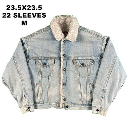 70s/80s Levi's Sherpa Lined Denim Trucker Jacket- SELECT JACKET