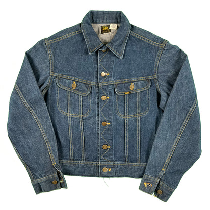 60s Lee Dark Wash Denim Trucker Jacket- M