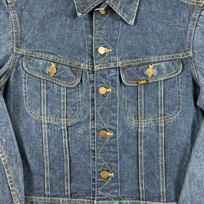 60s Lee Dark Wash Denim Trucker Jacket- M