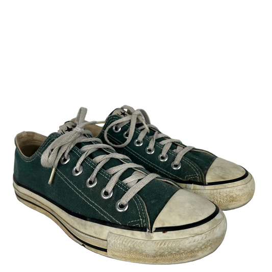 80s Forest Green Made in USA Converse- M's 5.5, W's 7