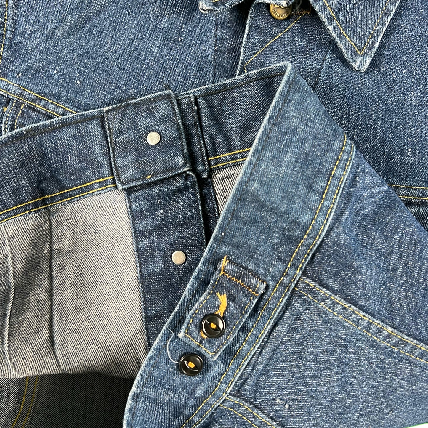 60s Lee Dark Wash Denim Trucker Jacket- M