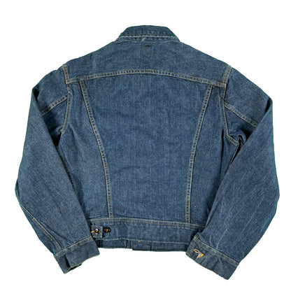 60s Lee Dark Wash Denim Trucker Jacket- M