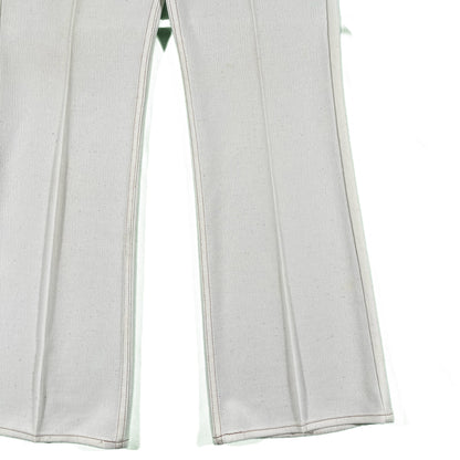 70s White Linen Levi's Flares- 34x32