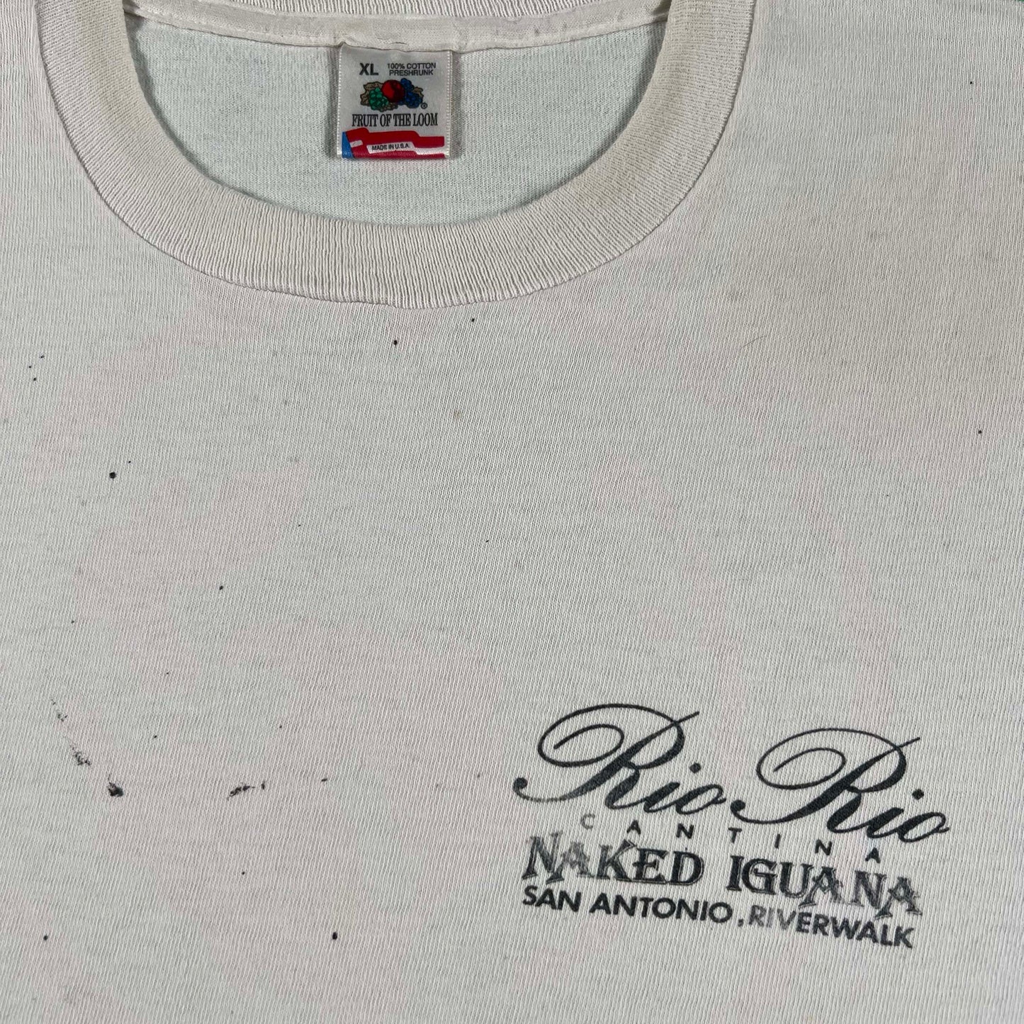 90s Naked Iguana Cantina Painters Tee- XL