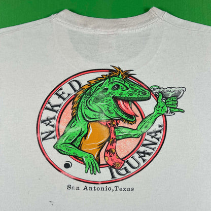 90s Naked Iguana Cantina Painters Tee- XL
