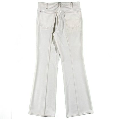 70s White Linen Levi's Flares- 34x32